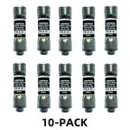 10-Pack New KTK-R-1/2 KTK-R-1/2A KTK-R 0.5A 600Vac Fast Acting Fuse,KTK-R-1/2A Current Limiting Class CC Rejection Cartridge Fuses