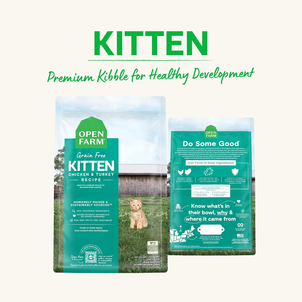 Grain Free Kitten Recipe, Chicken & Turkey, 2 lb