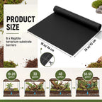 6 Pcs 36"x18" Reptile Terrarium Substrate Barriers Bioactive