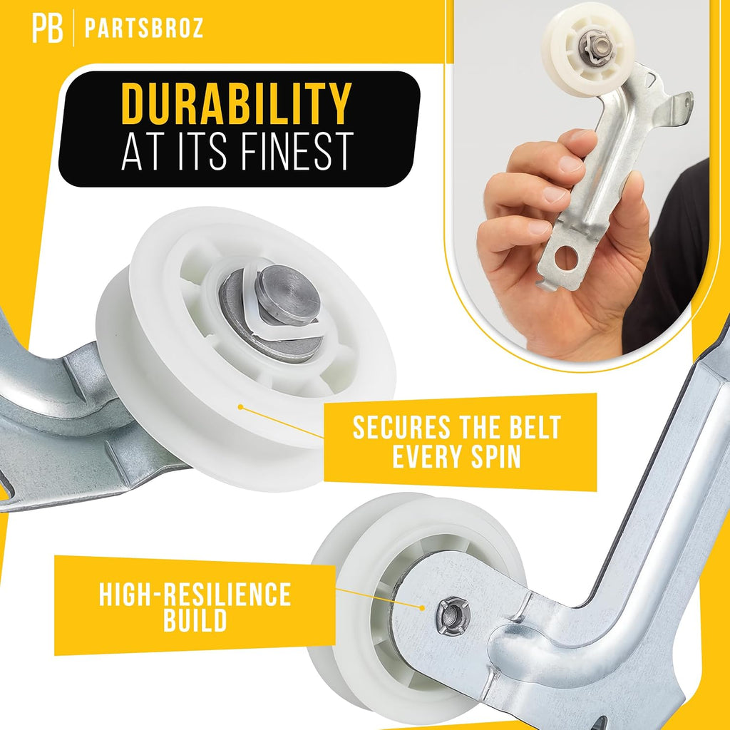 Dryer Idler Pulley Wheel And Arm for Maytag MEDB880BW0