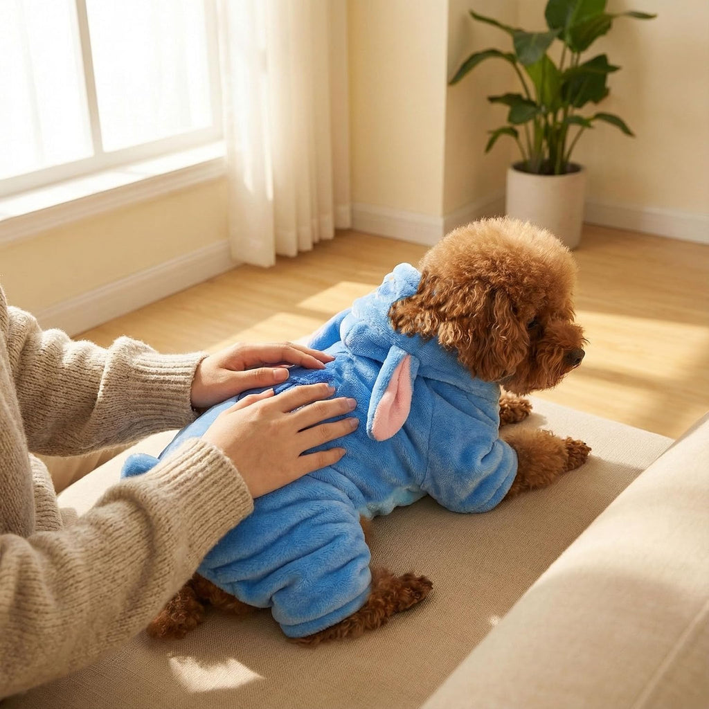 Pet Costume Dog Hoodies Pet Xmas Pajamas Outfit, Pet Coat for Small Medium Large Dogs Cats Winter Cartoon Coat for