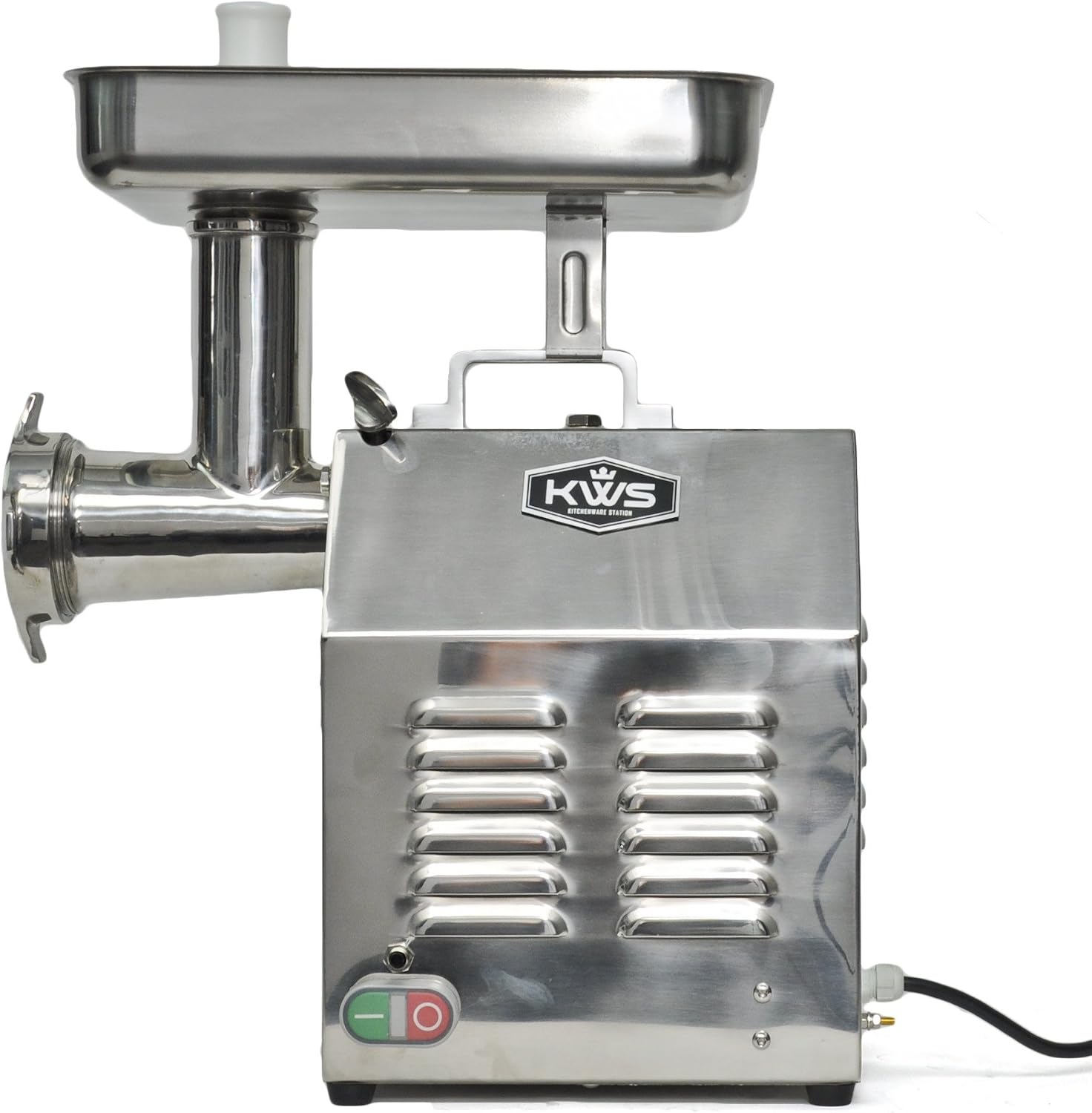 Professional Commercial Meat Grinder Stainless Steel Meat Grinder for Restaurant/Deli/Home (TC-22 Silver)