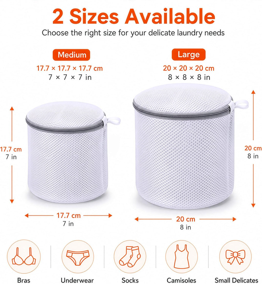 Bra Washing Bag for Laundry, Lingerie Bag for Washing Delicates, 7" | Bra Laundry bag for Washing Machine