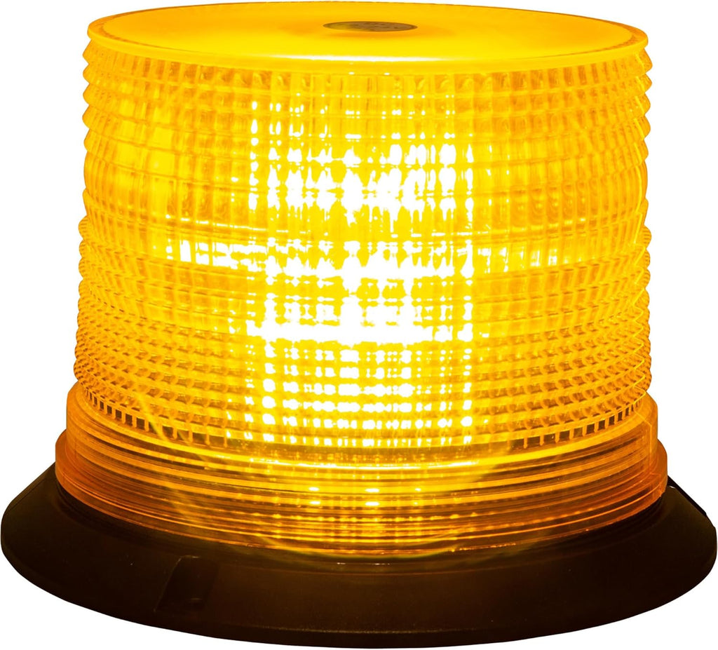 Buyers Products SL645ALP, 6.5 x 5 Inch Amber LED Beacon Light SAE J845 Class 1, Magnetic or Permanent Mount, 11 Flash