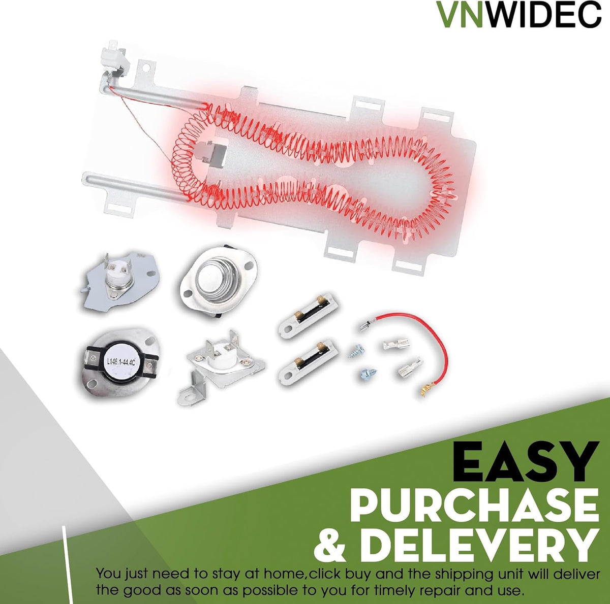 Dryer Heating Element Kit for Maytag MEDE500VW1 MEDE900VW1 MED8000AG0