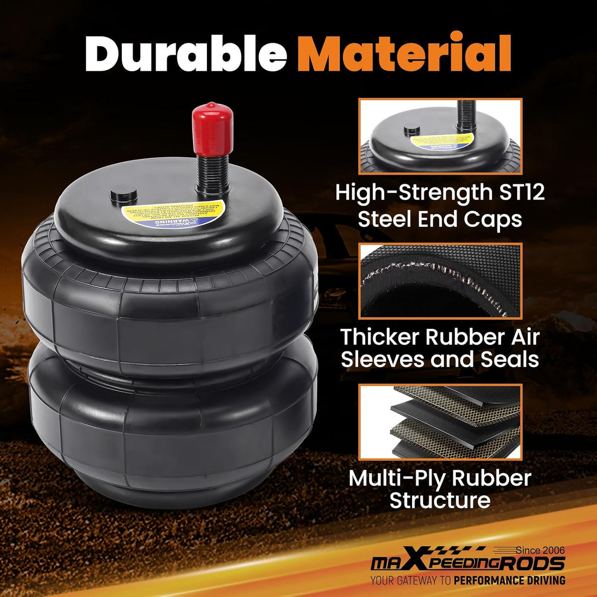 maXpeedingrods 5000 lbs Air Suspension Bags Kit for Toyota Tundra 2007-2021