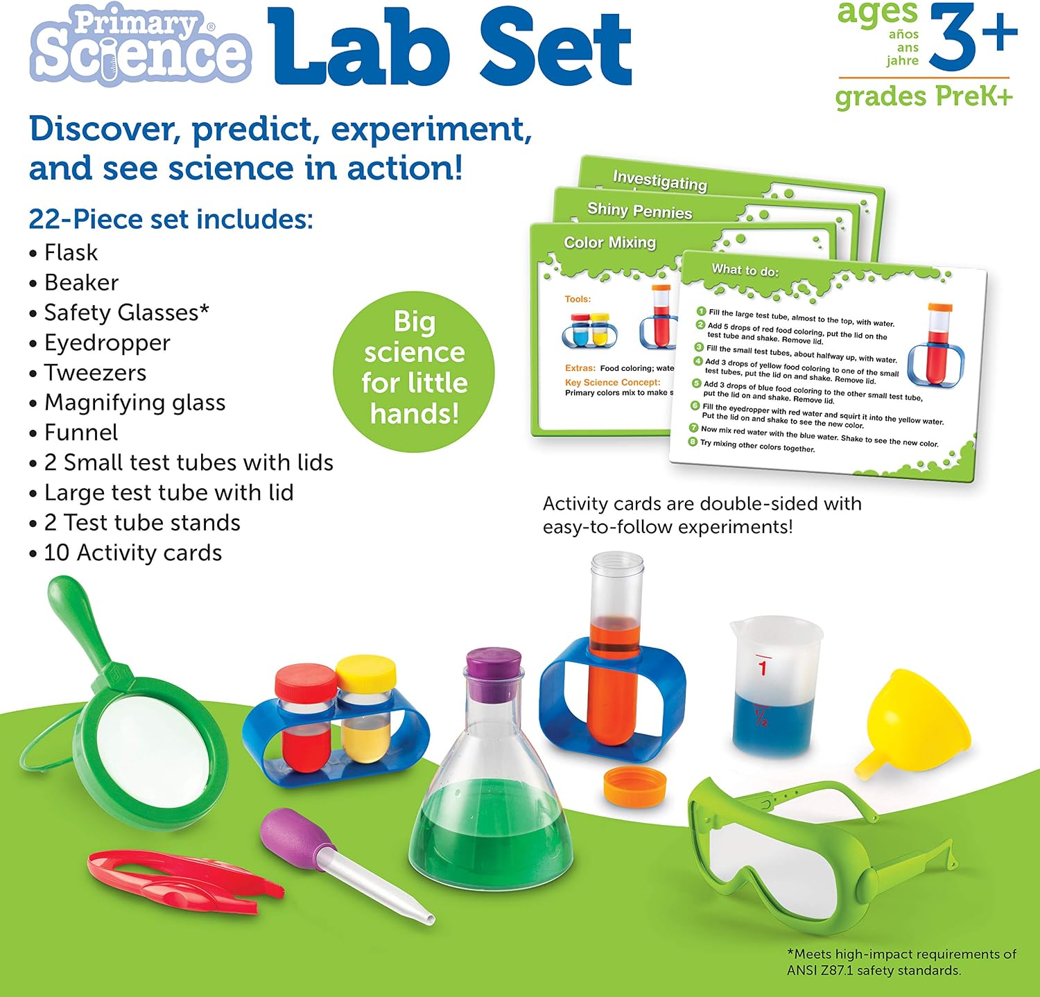 Primary Science Lab Activity Set - Experiments for Kids, Chemistry Toy, Pretend Play, STEM Projects, Classroom Must