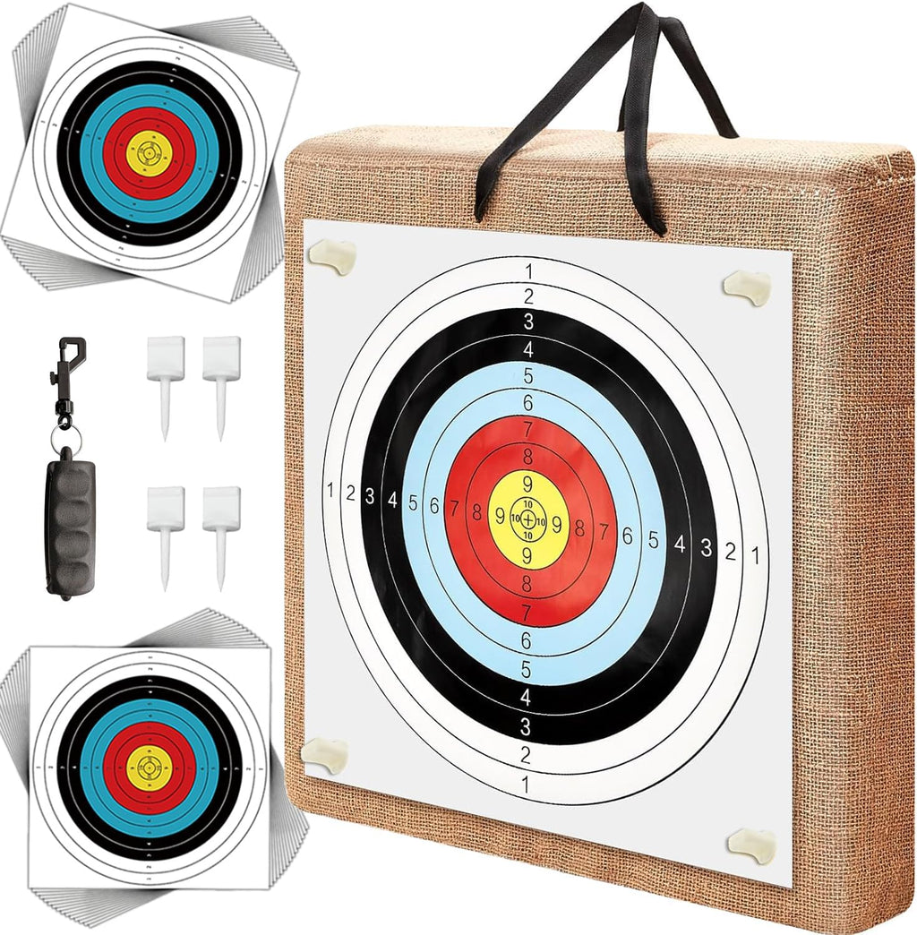 Archery Target Shooting Targets Bow Targets - Straw Target Practice Archery Backstop Archery Targets for Backyard for