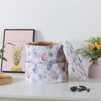 Butterfly Garden Large Oval Storage Boxes for Women, Set of 2