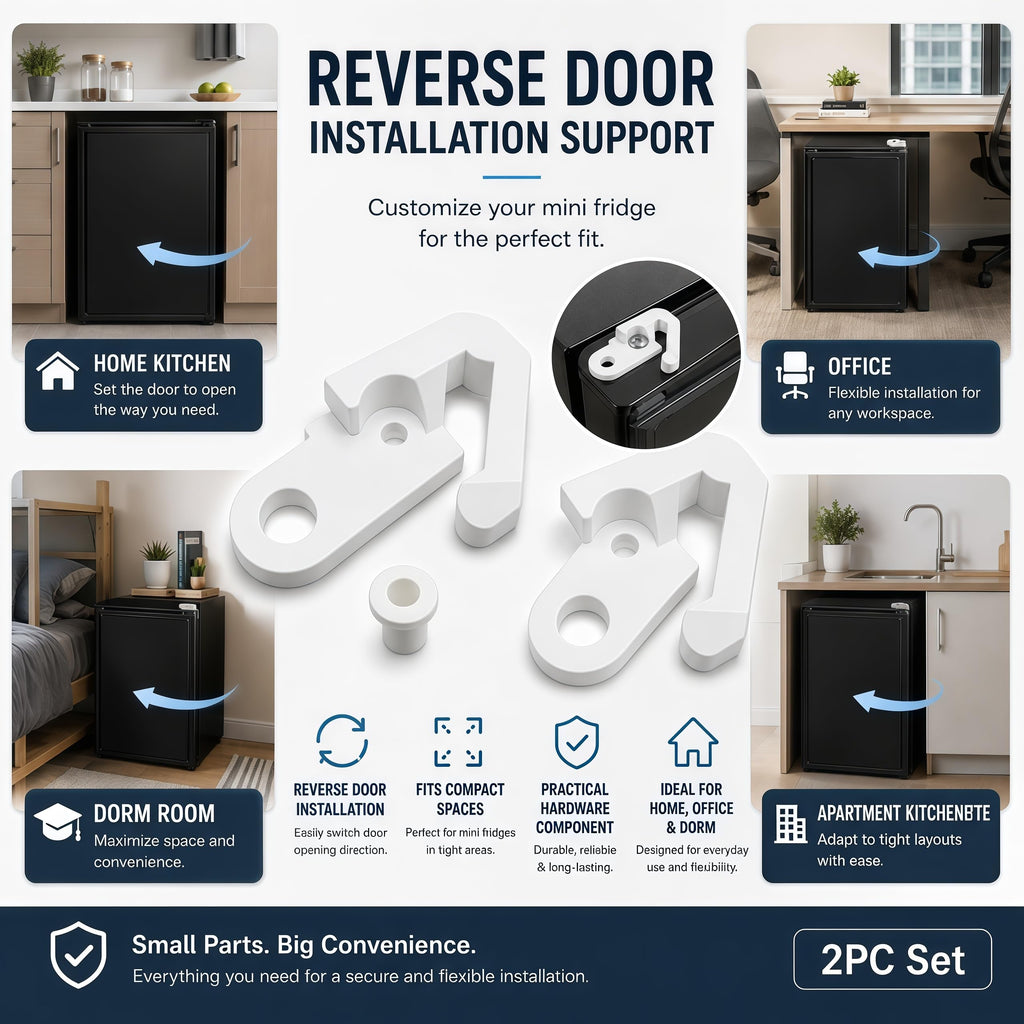 Fridge Hinge Mount Compatible with Whirlpool WH31S1E Mini Refrigerator