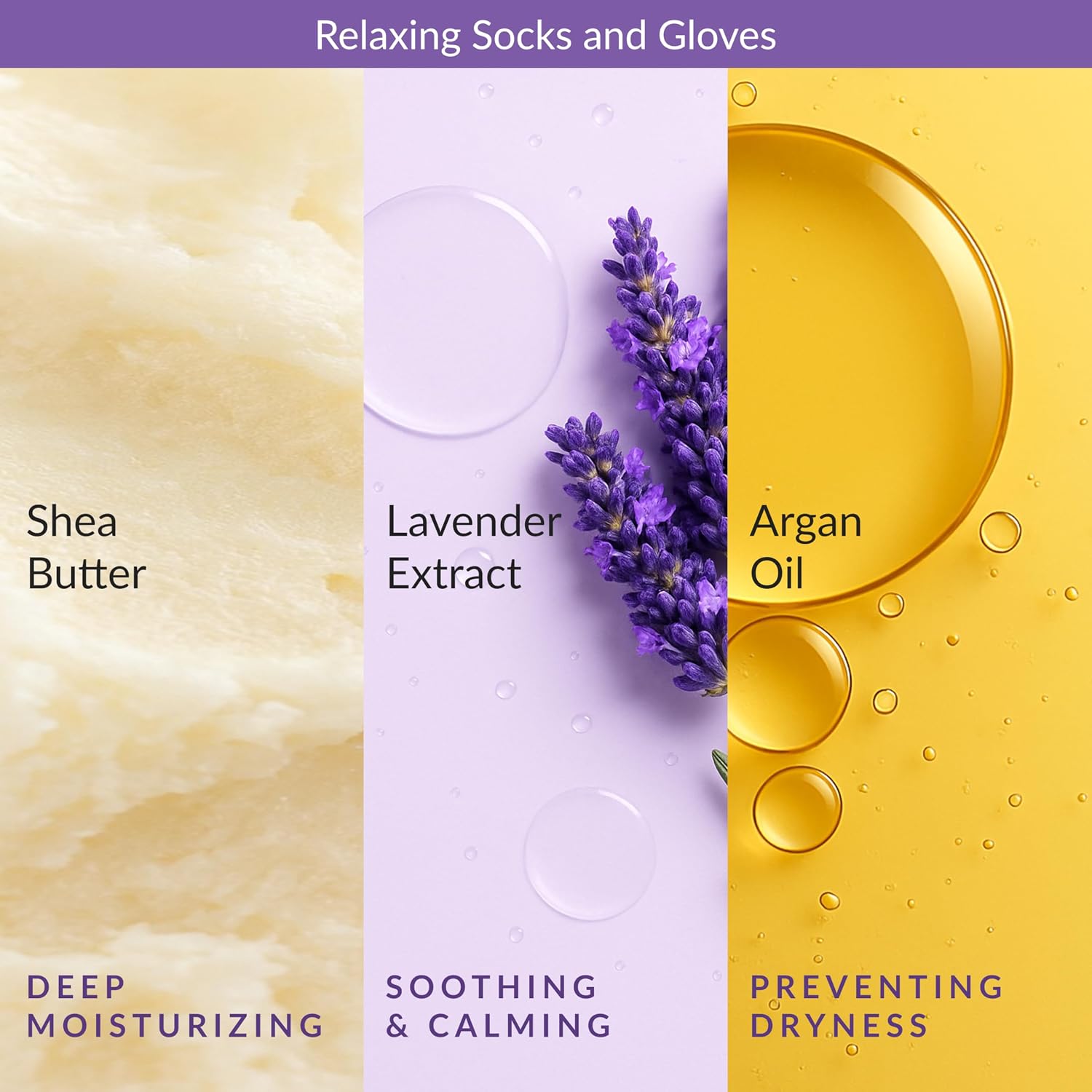 Relaxing & Nourishing Hand & Foot Masks, Soften Dry, Overworked Skin, Self Care Gifts for Women, Spa Kit, 6