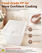 12QT Sous Vide Container BPA-Free with Reinforced Hinged Lid