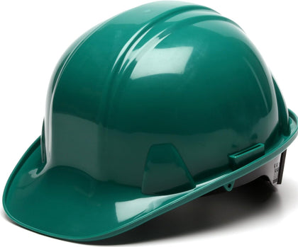 Safety Products HP14135 Sl Series 4 Pt. Ratchet Suspension Hard Hat, Green | High-density Polyethylene Shell, Low