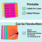 Fluorescent Shipping Address Labels,1" x 2-5/8" Neon Label 600 PCS