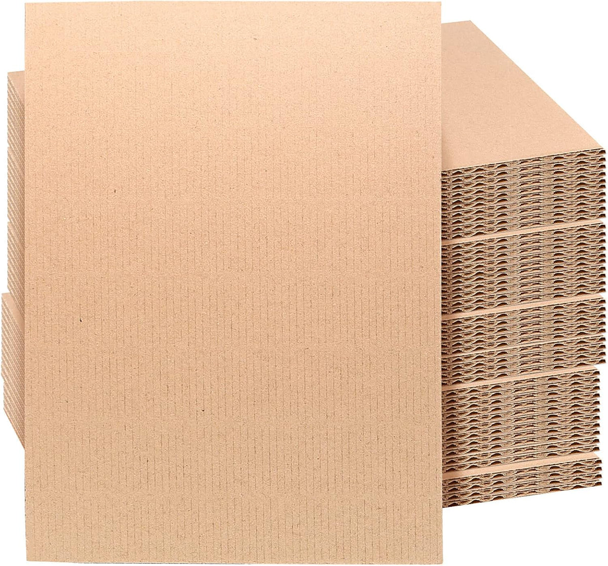 60 PCS 9 x 12 Inches Corrugated Cardboard Sheets, Flat Cardboard Sheets Filler Insert for Packing, Mailing, and