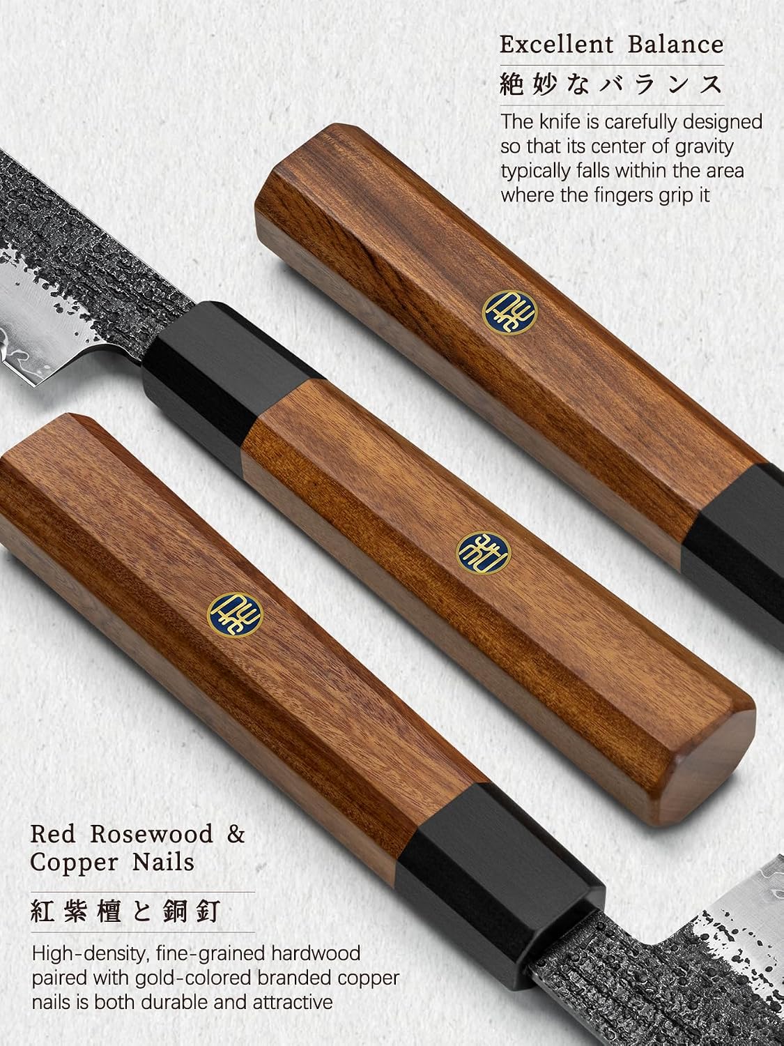 7 Pcs Knife Set, Ultra Sharp Knife Sets with Magnetic Knife Block