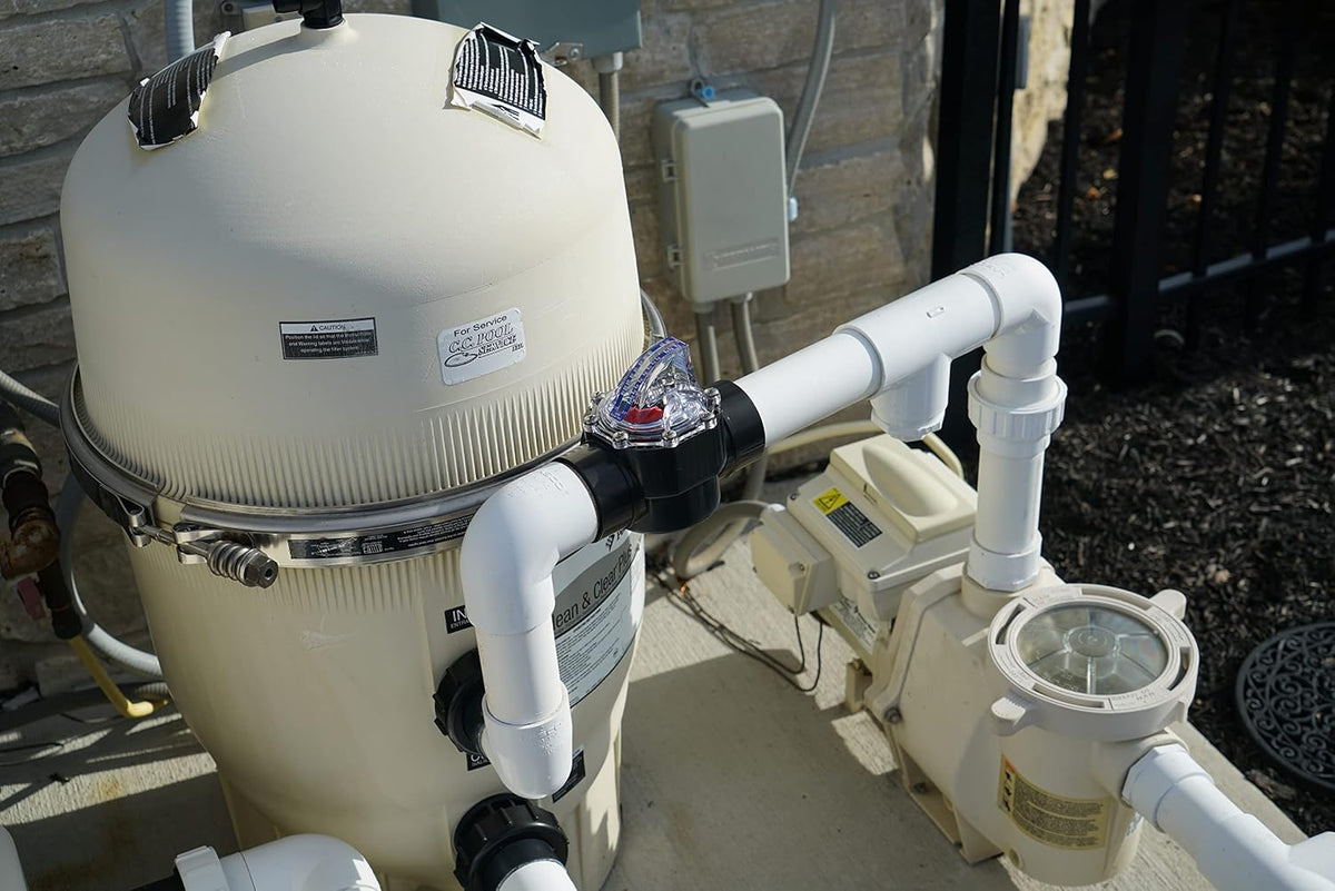 FV-2 Flow Meter with Check Valve and Velocity Scale for 2" Schedule 40 Pipe. Scale in GPM.
