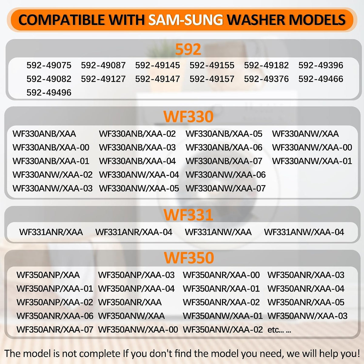 WF350ANW/XAA WF331ANW/XAA Washer Shock Absorber Kit Fit for Sam-sung Washer