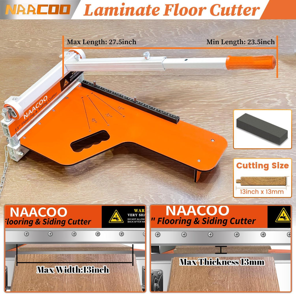 13In Laminate Floor Cutter with Wheel, 13MM Vinyl Plank Cutter