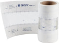 PaintStripe Floor Marking Stencil, Continuous Line, 0.25" Height, 3" Wide, 1200" Length, Polypropylene, Clear/White
