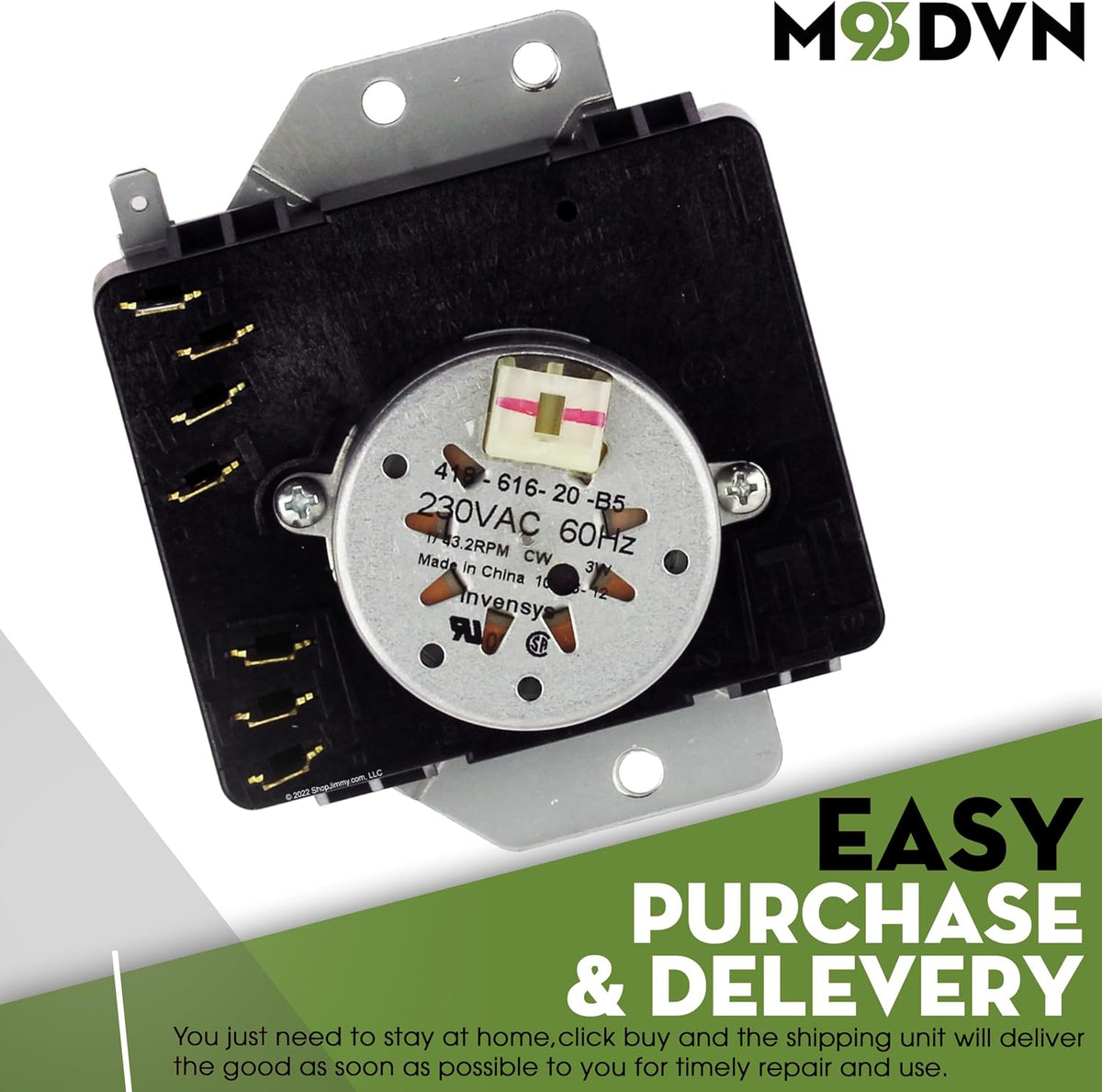Timer Replacement For Kenmore 110.6002201 110.606211 11060022010 110.694228 110.694328 11069422801 110.6140231 110.6192311 110.C60102310 1106062110 110.C60112310 110.C61402311 110.607201 Dryer