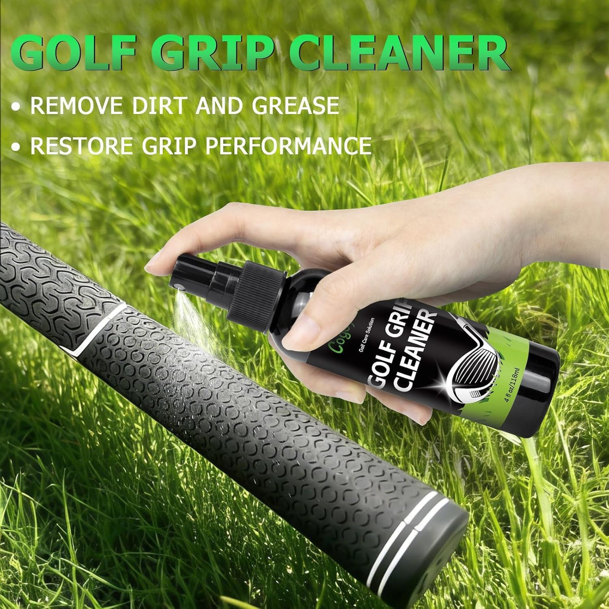 Golf Club Care Kit-Golf Club Cleaner,Polish,Grip Cleaner&Sharpener Tool