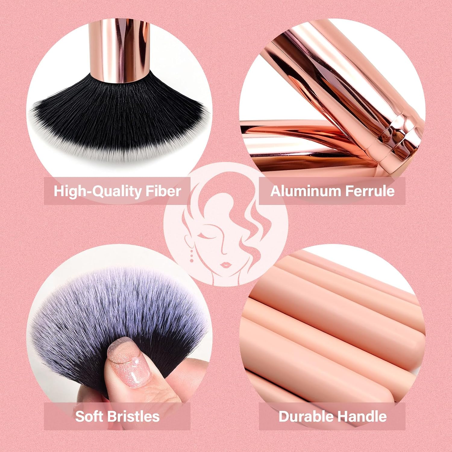 Makeup Brushes Set, Mlemle Professional 26 Pcs Makeup Kit, Include Powder Foundation Concealers Blush Eye shadows