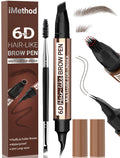 Eyebrow Pen for Women & Men, Natural Hair-Like Brows, Dark Brown