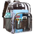Clear Backpack - 17 inch Camouflage Patterned School Bookbag, Brown