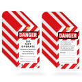 Lockout Tagout Tags, 60 Danger Do Not Operate Loto Tags with Ties