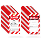 Lockout Tagout Tags, 60 Danger Do Not Operate Loto Tags with Ties