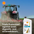Shell Rotella T4 Triple Protection 15W-40 Diesel Engine Oil, 1 Quart (6 Pack)