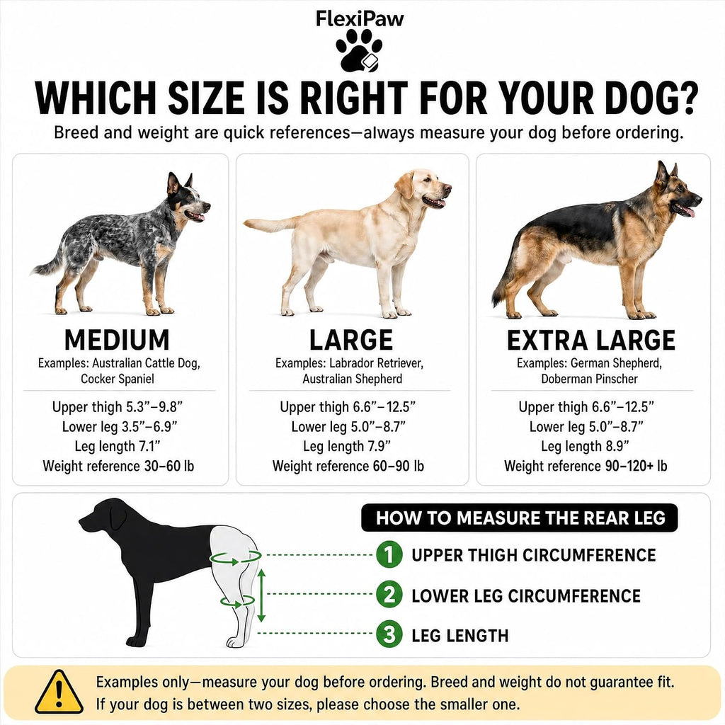 Dog Knee Brace for Torn ACL and CCL, Rear Hind Leg Brace for Dogs, Back Leg Support for Cruciate Ligament Tears, Cold