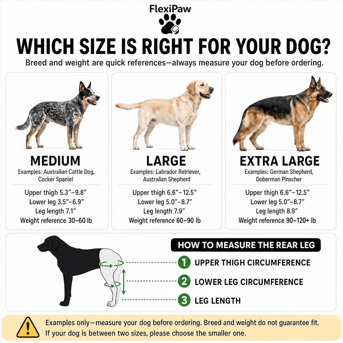Dog Knee Brace for Torn ACL and CCL, Rear Hind Leg Brace for Dogs, Back Leg Support for Cruciate Ligament Tears, Cold