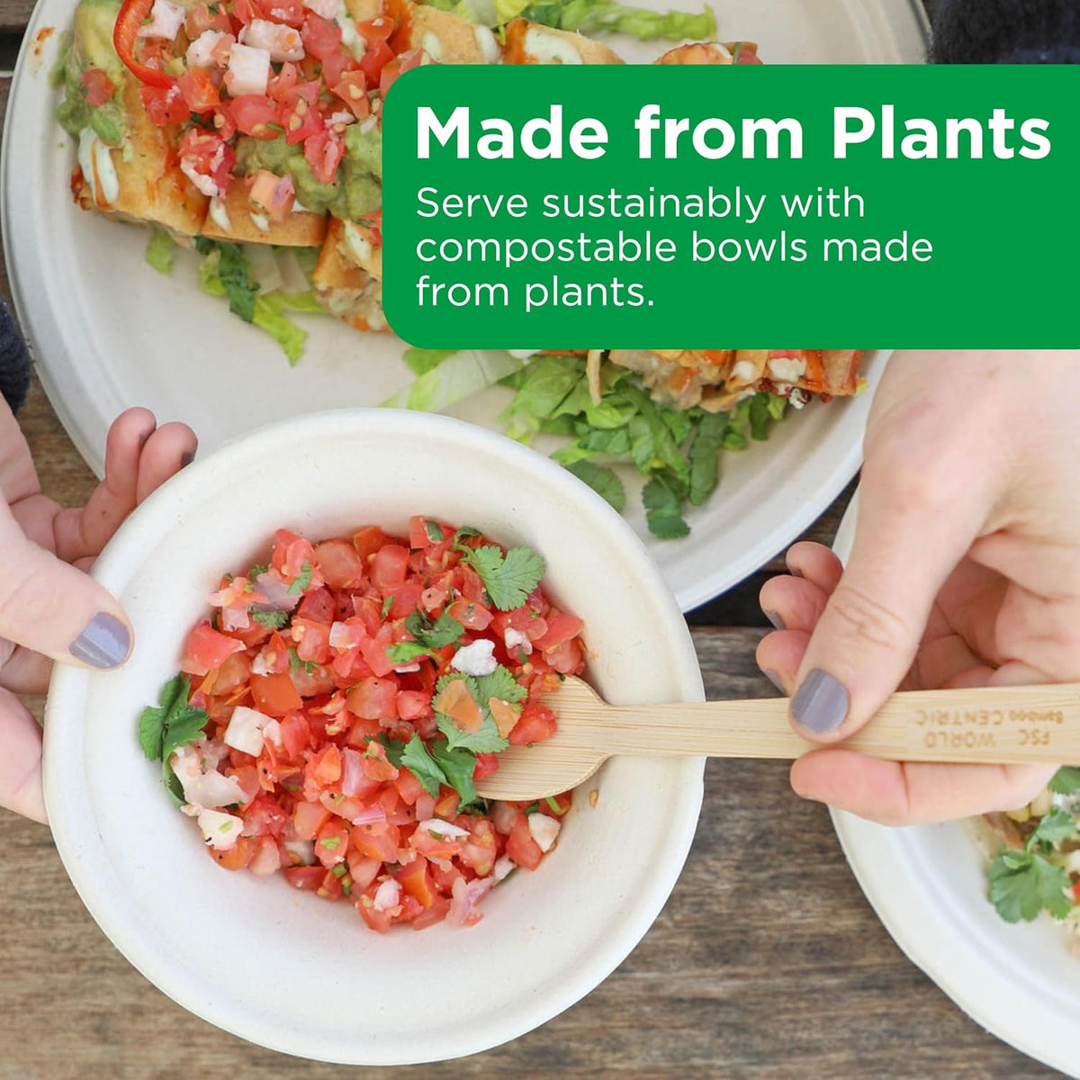 Compostable Paper Bowls, 11.5 Oz (Pack of 20)