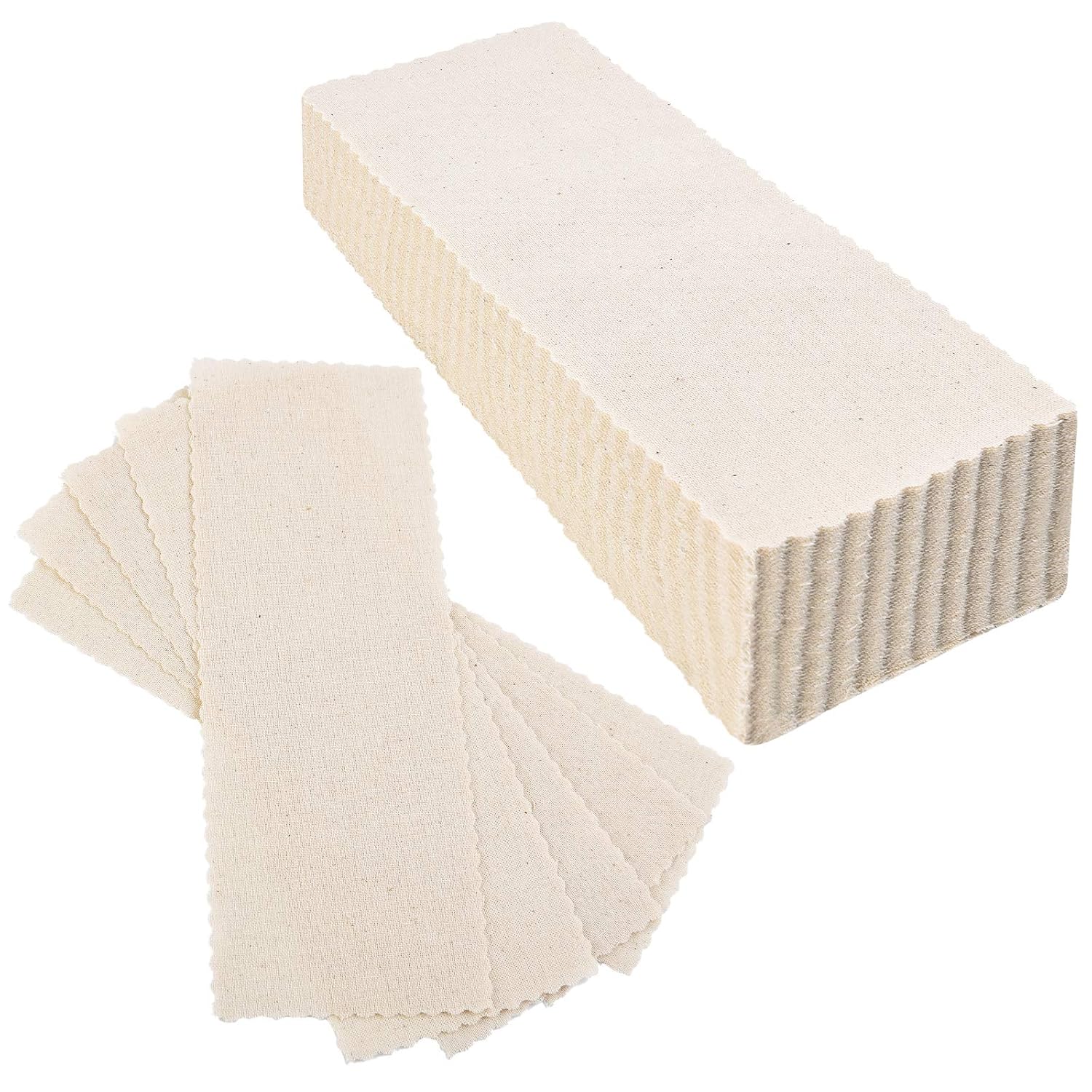 100 Pcs Muslin Waxing Strip for Hair Removal Muslin Epilating Strip | Muslin Strips for Body Face Waxing, Women Men