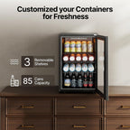 85 Cans Mini Fridge, Beverage Refrigerator Cooler for Drink, Beer