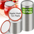 Regular Mouth Mason Jar Lids 72 Pack