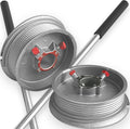 2-Pack Garage Door Winding Bars & Standard Lift Cable Drums (1 Pair) - Fits Up to 8ft Doors