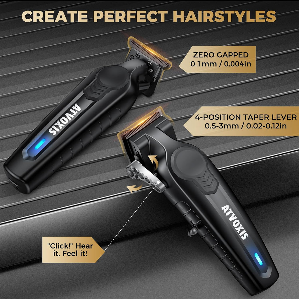 Hair Clippers for Men Professional, Barber Clippers and Trimmers Set, Cordless Hair Clippers, Hair Cutting Kit