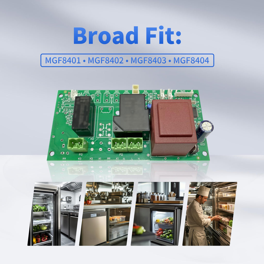 W0302017-1 W0302017 Digital Control Board XW03K– 115/120V Refrigerator Control Module Compatible with Atosa MGF8401, MGF8402, MGF8403, MGF8404, MSF8302, MSF8304GR Undercounter Units