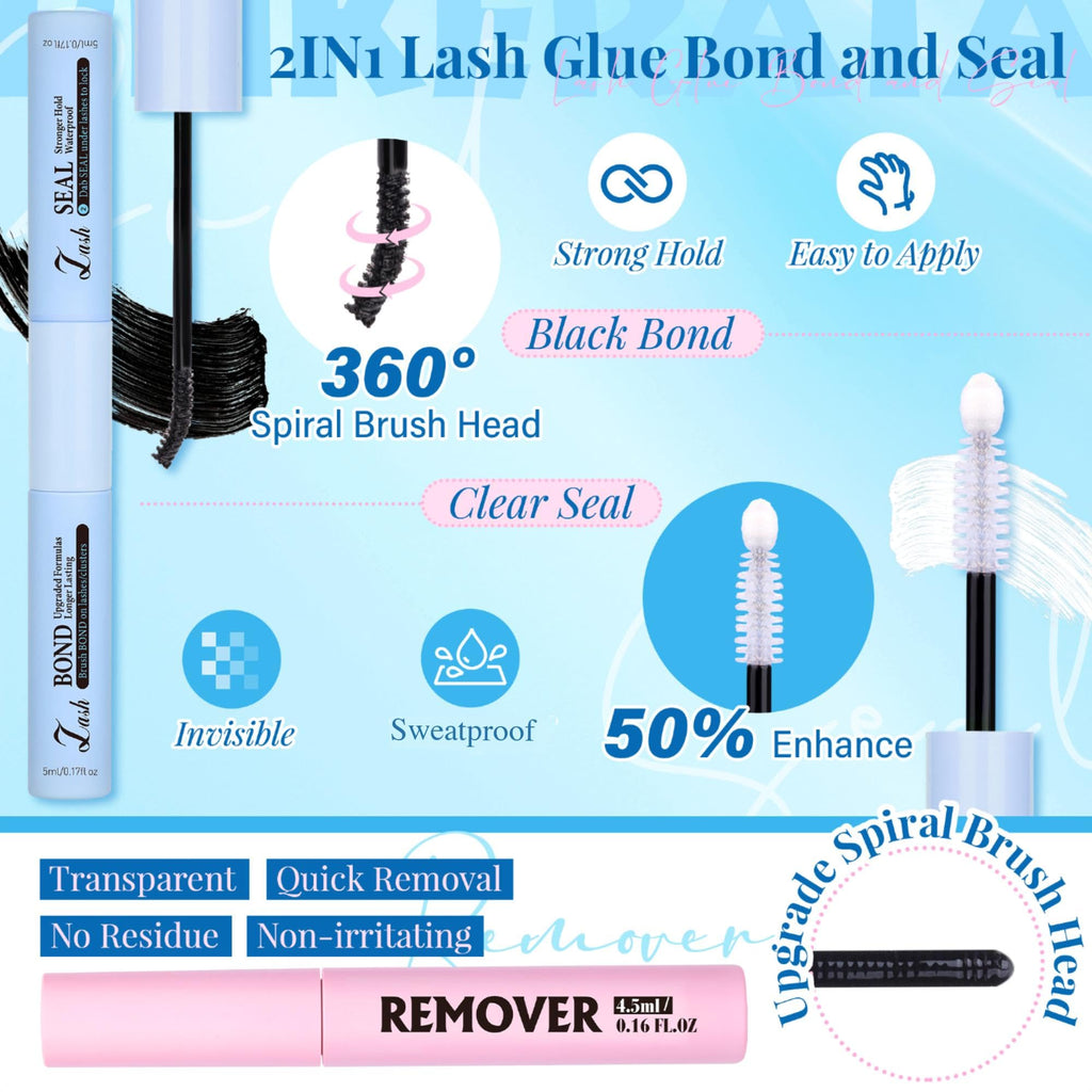 Natural Lash Extension Kit Wispy Lash Clusters Kit