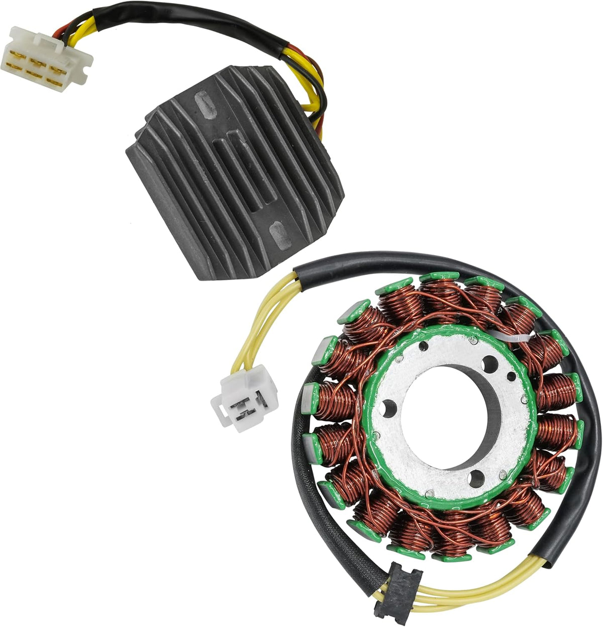 Caltric Stator and Regulator Rectifier Compatible With Kawasaki En500 Vulcan 500 Ltd 1996-2009
