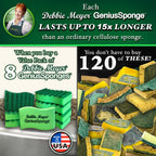 GeniusSponges - 8-Pack Kitchen Sponges for Washing Dishes