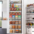 8-Tier Pantry Door Oragnizer, Over The Door Pantry Organizer Rack and Storage, Hanging Spice Rack Shelves Door, Home