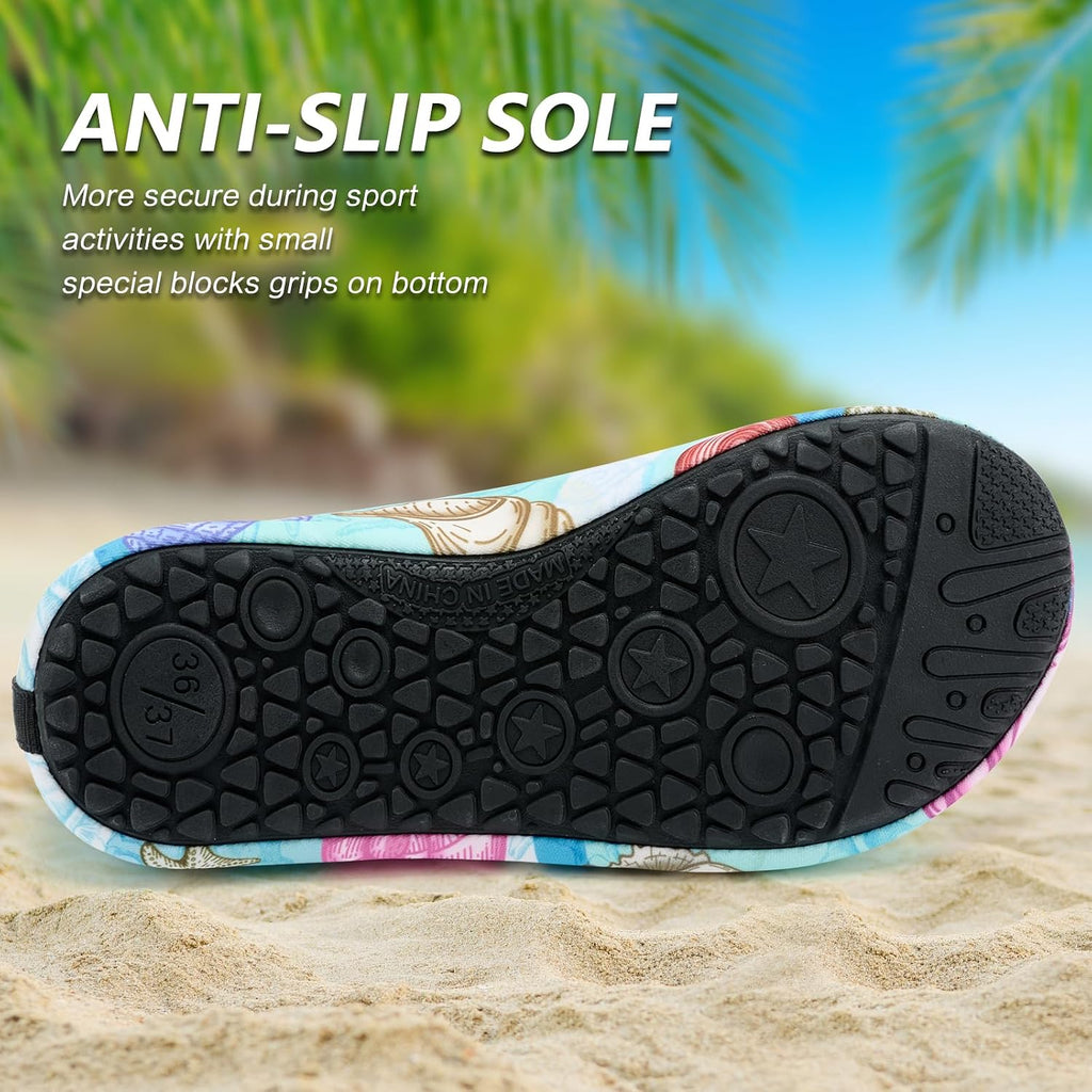 Water Shoes for Women Men Barefoot Quick-Dry Aqua Socks Slip-on for Beach Swim Surf Yoga Exercise