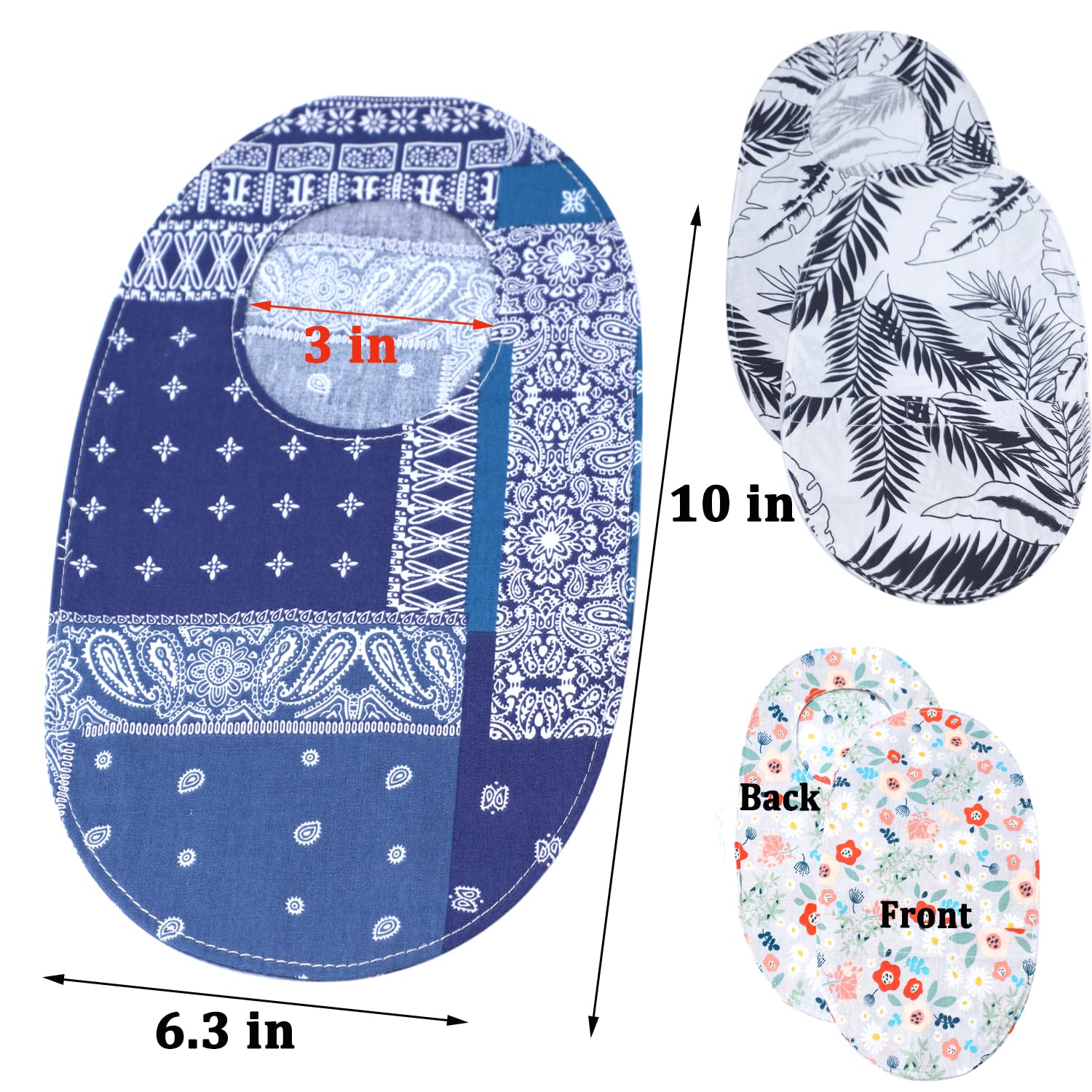 Ostomy Bag Covers - 3pcs Colostomy Bag Covers Odor Reducing Ostomy Pouch Covers, 3 inch Round Opening Colostomy Bag