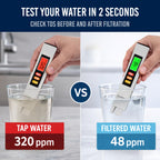 Digital Water Tester for Drinking Water - TDS Meter +/- 3% Readout Accuracy