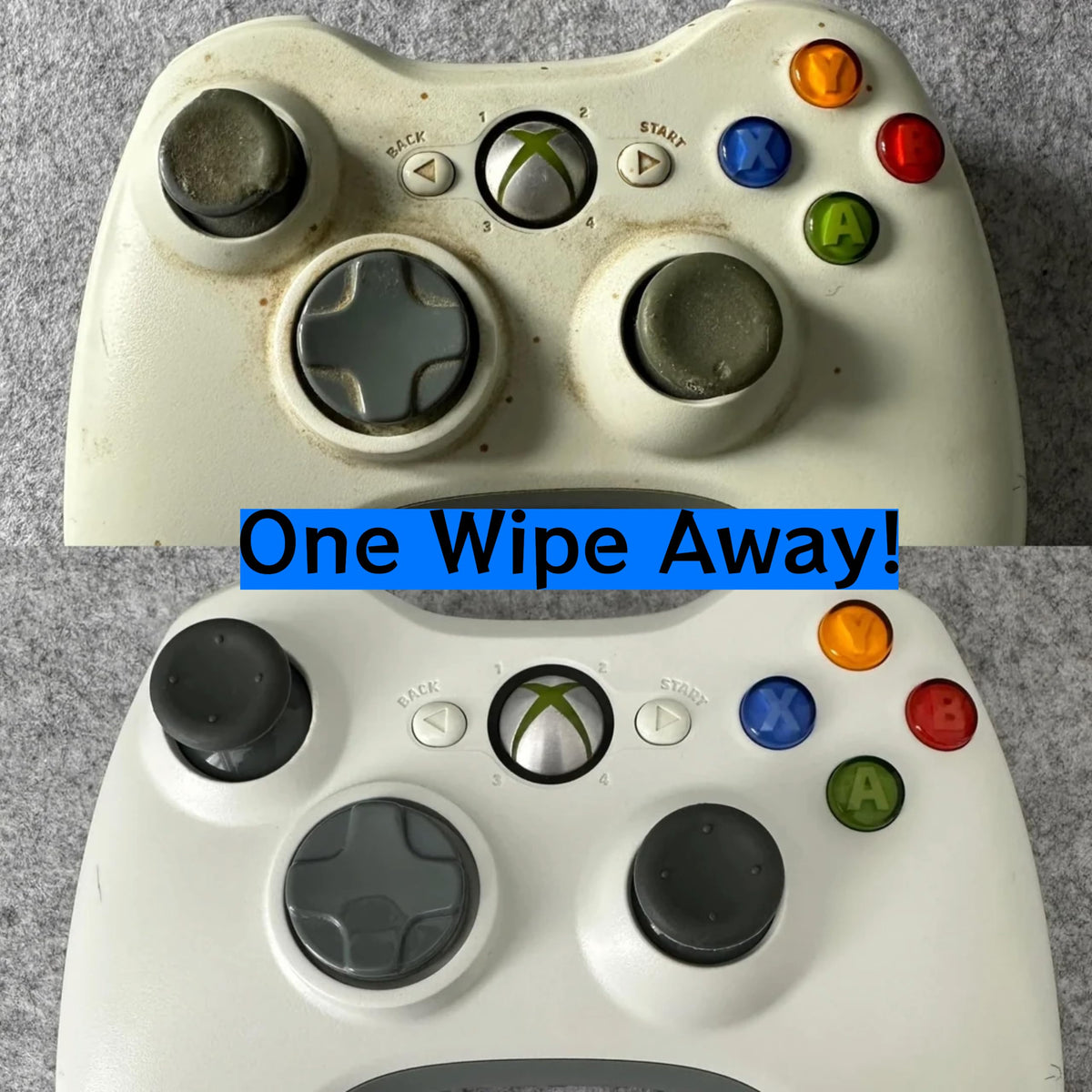 Audio-Wipes Gaming Cleaning Wipes | Individually Wrapped | Alcohol-Free & Fast-Drying | Cleans Gaming Controllers