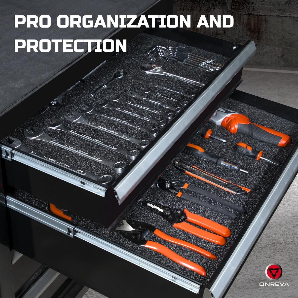 Tool Box Foam Organizer 40x20x2 inch 1PC, Kaizen Sheets for Pro Tool Control, Custom Tool Shadow Inserts for Cases &